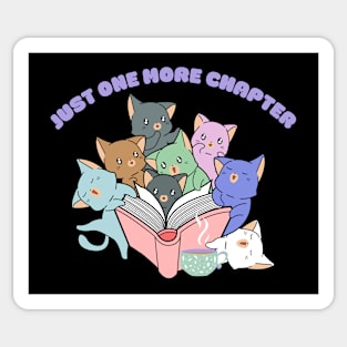 Just One More Chapter - Sleepy Kittens Sticker